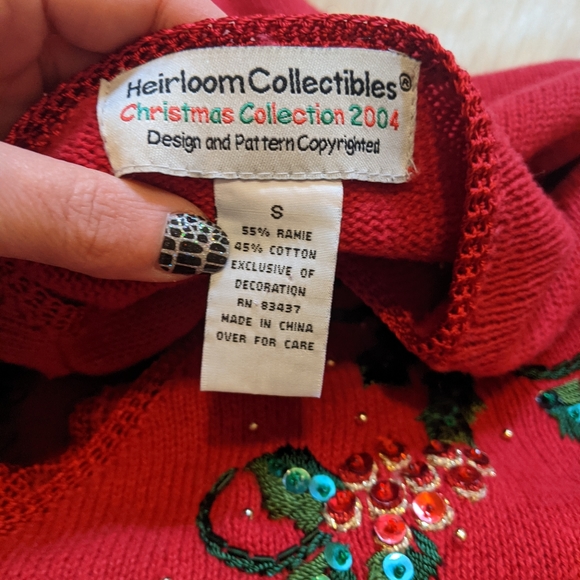 Heirloom Collectables holiday cardigan. - Picture 7 of 8